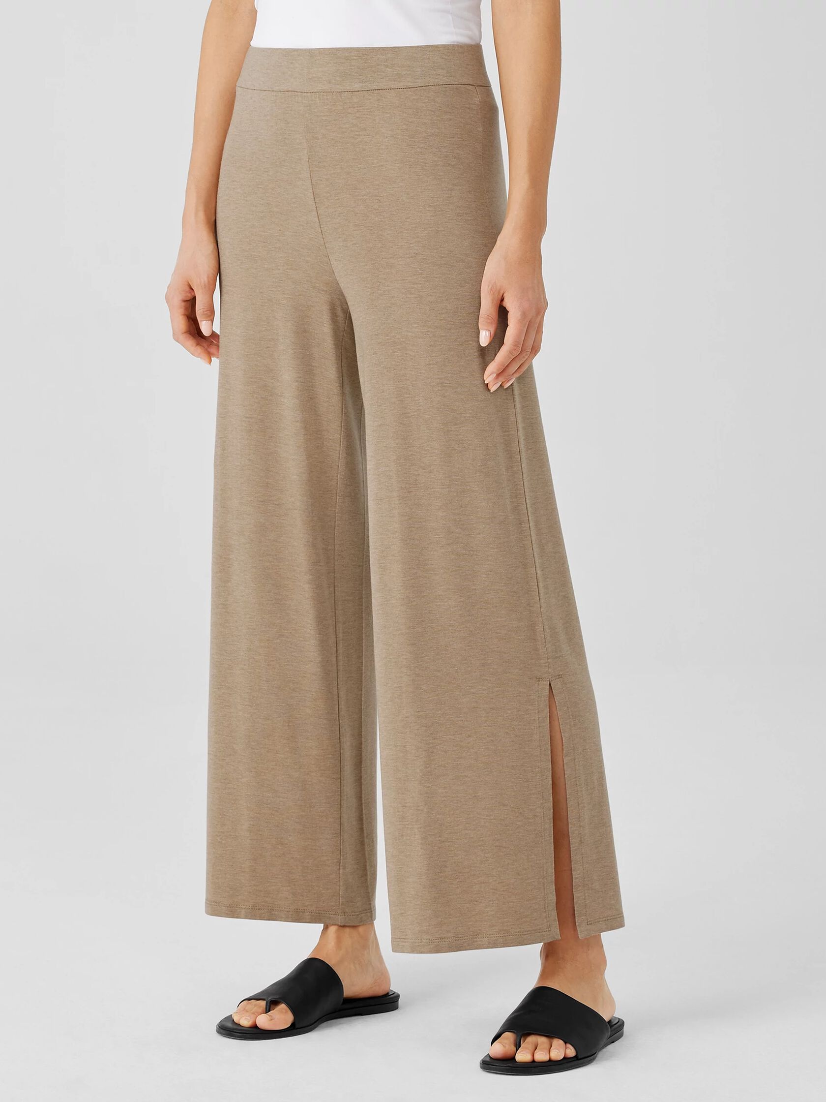 Fine Jersey Pant with Slits