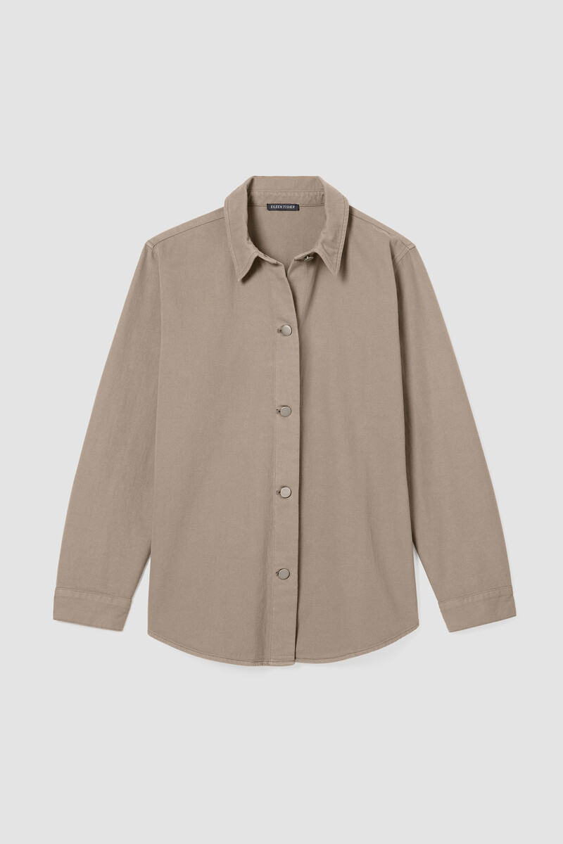 Garment-Dyed Utility Organic Cotton Shirt Jacket Garment-Dyed Utility Organic Cotton Shirt Jacket