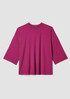 Fine Jersey Column-Sleeve Top