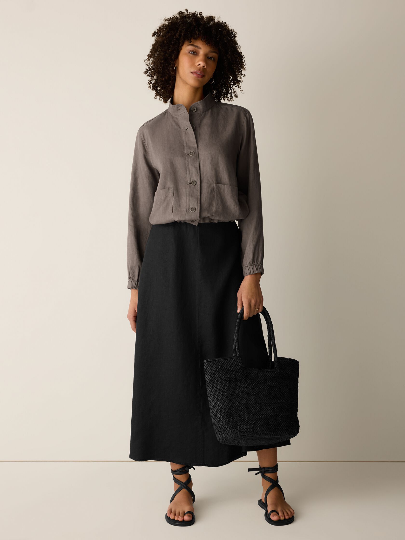 Organic Linen Flight Jacket