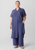 Silk Georgette Crepe Wide-Leg Pant
