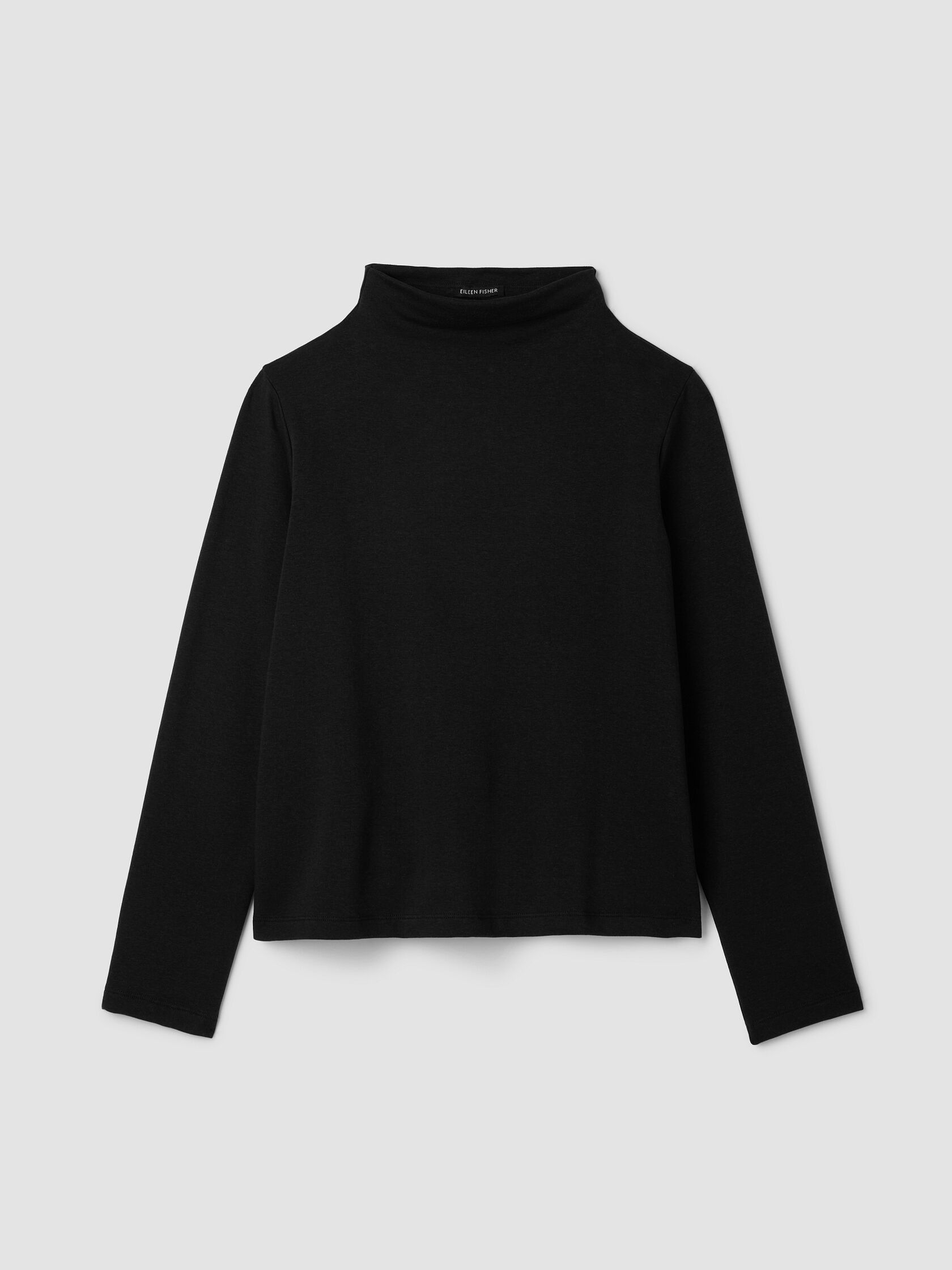 Cozy Brushed Terry Hug Funnel Neck Top
