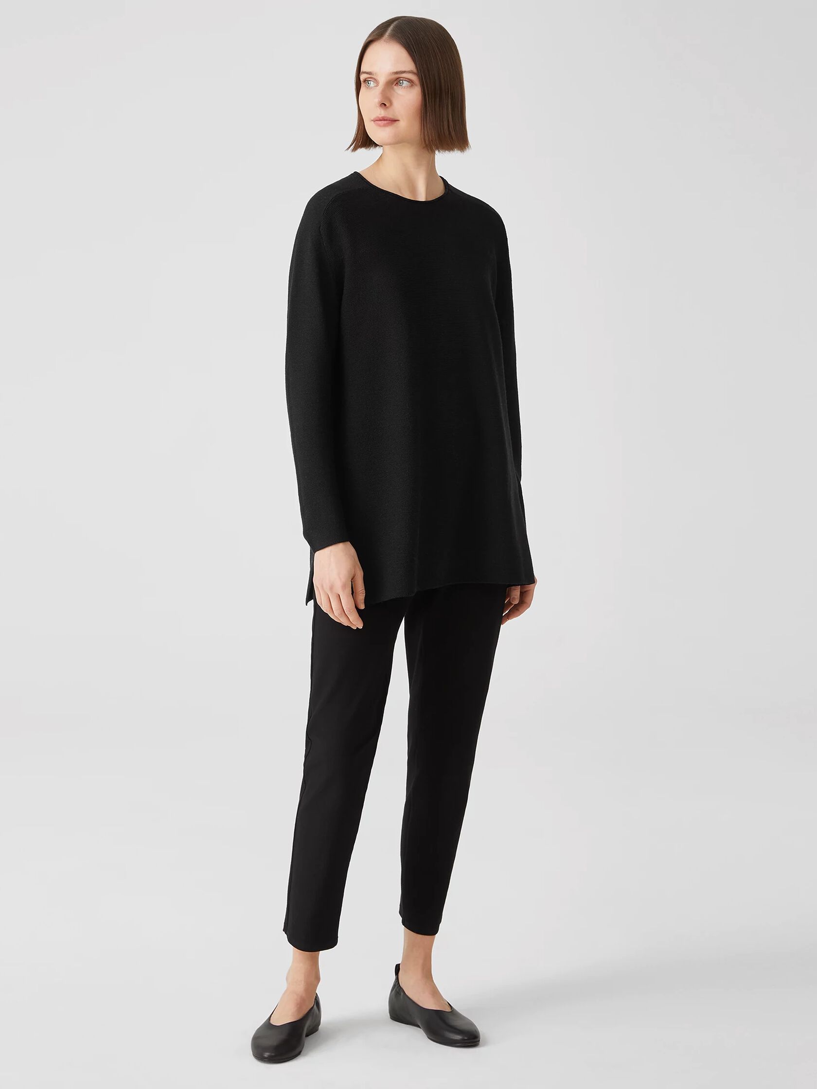Washable Wool Stitch Top in Regenerative Wool