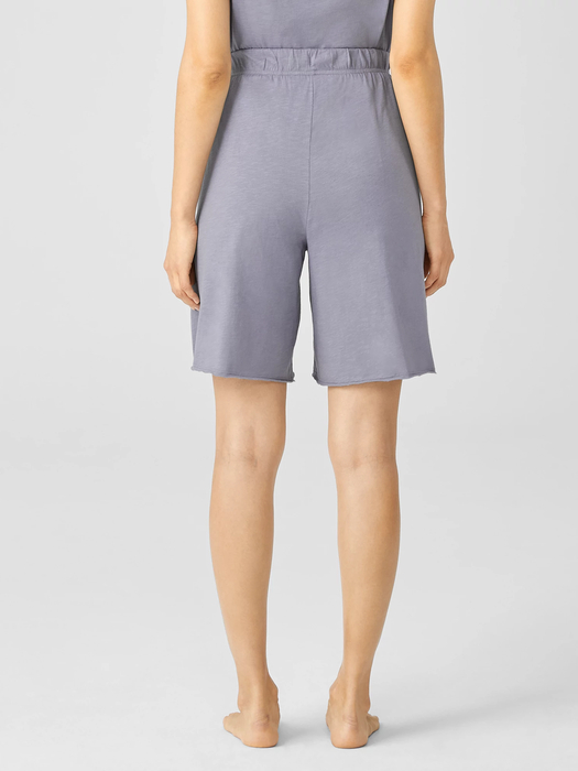 Organic Cotton Slub Jersey Shorts