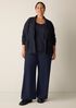 Fine Felted Wool Notch Collar Cardigan in Regenerative Wool