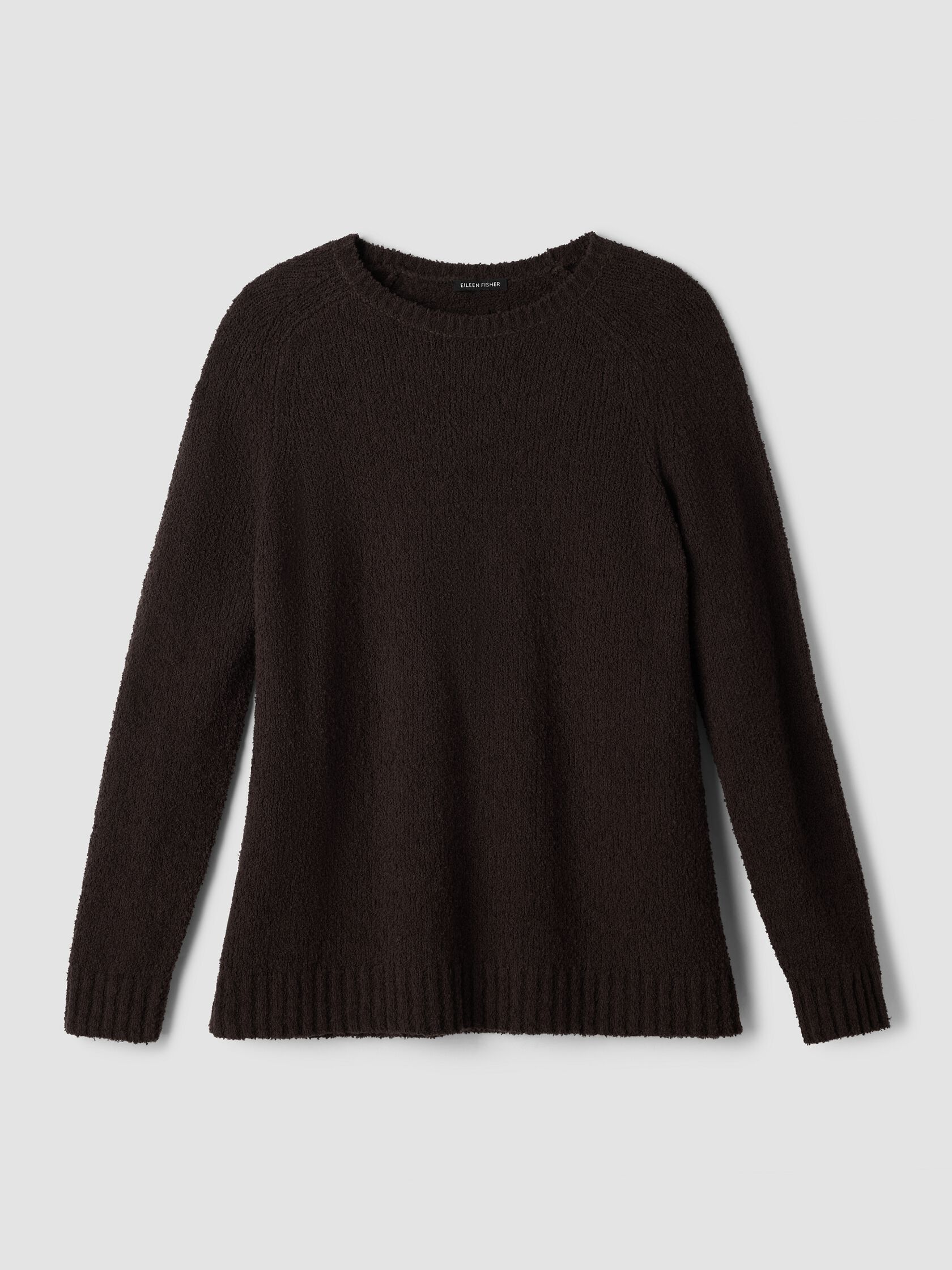 Organic Cotton Fluff Crew Neck Long Top