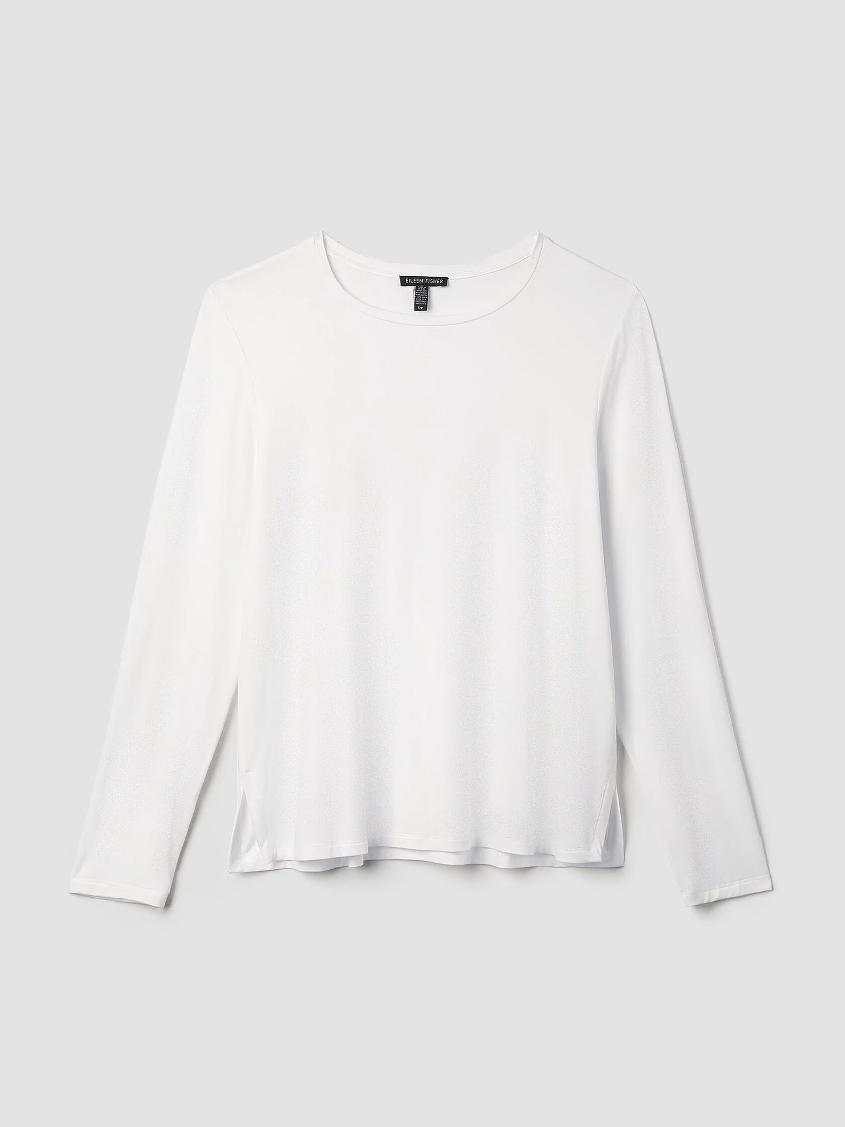 Stretch Jersey Knit Crew Neck Top