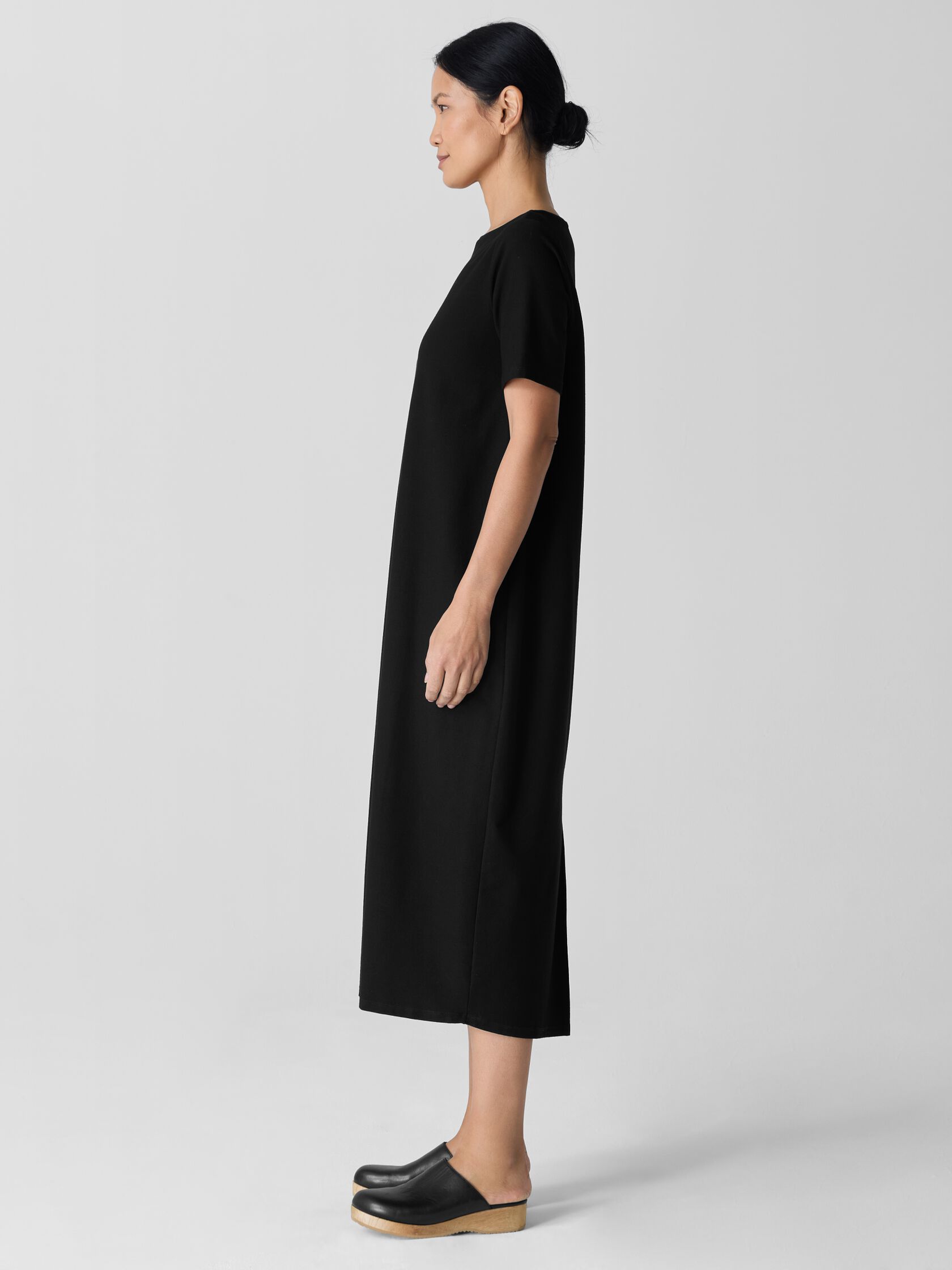 Washable Stretch Crepe Oval Dress
