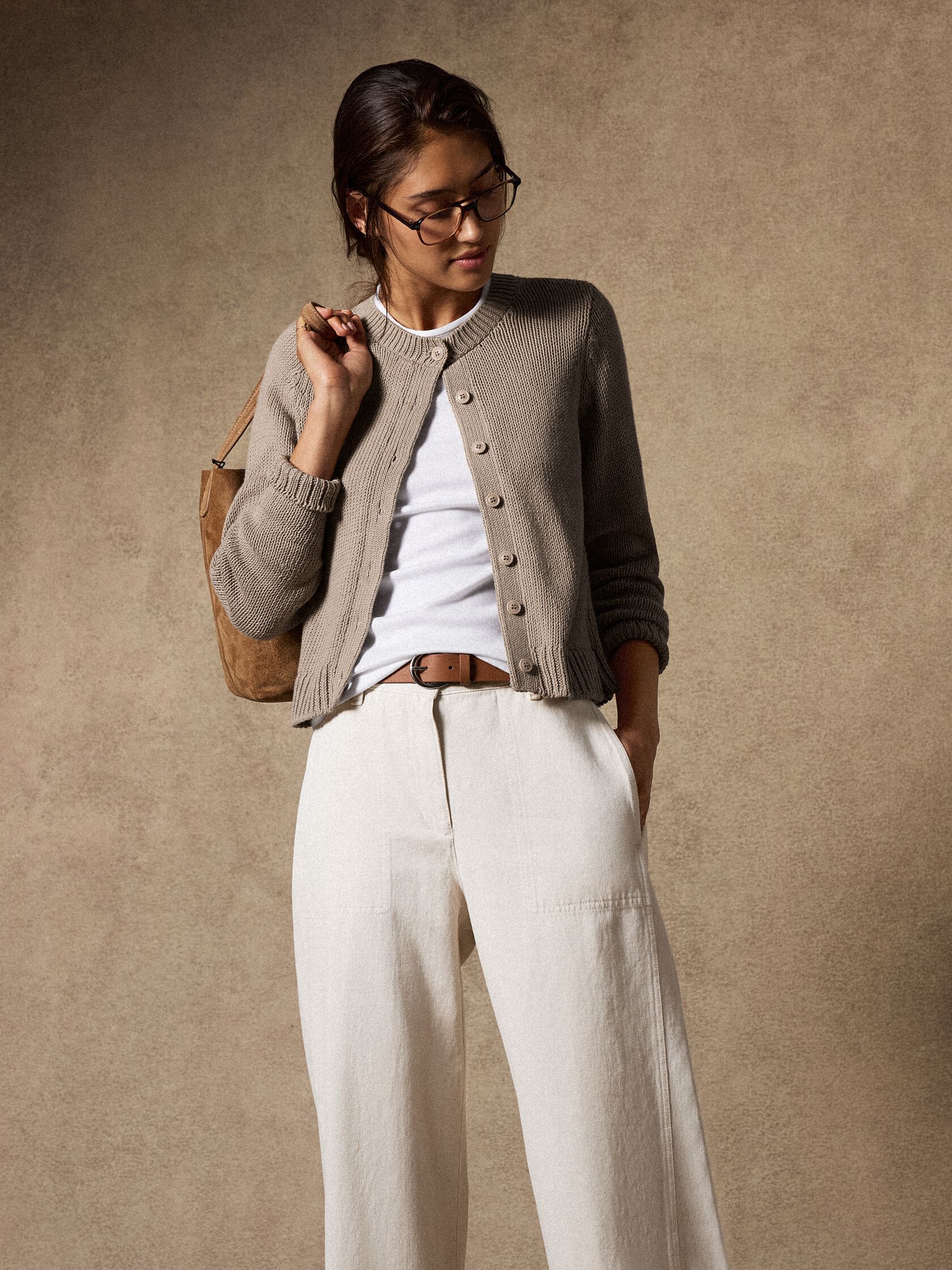 Peruvian Organic Cotton Cord Jersey Cardigan
