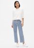Organic Cotton Stretch Wide-Leg Jean