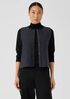Lightweight Boiled Wool Round Neck Vest in Regenerative Wool