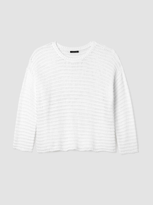 Peruvian Organic Cotton Cord Crew Neck Top