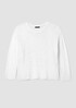 Peruvian Organic Cotton Cord Crew Neck Top