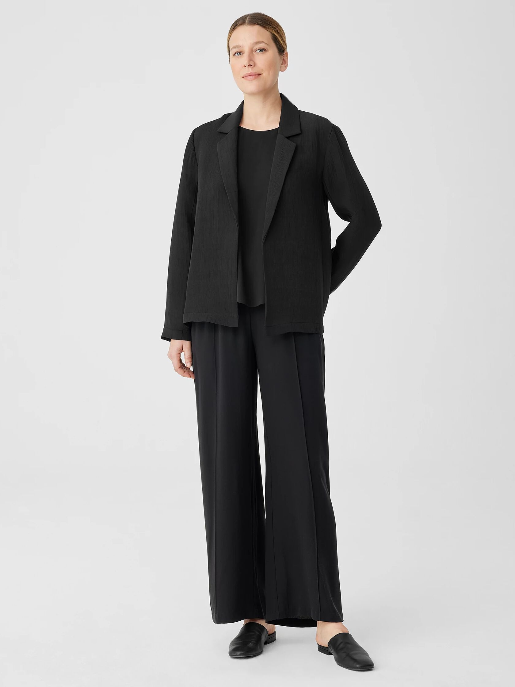 Lightweight Silk Sponge Blazer | EILEEN FISHER