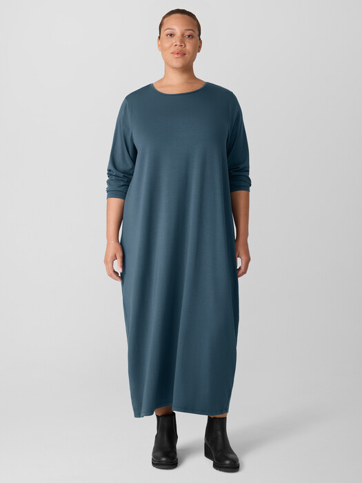 Stretch Jersey Knit Oval Dress