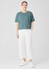 Lightweight Organic Cotton Terry Straight Pant