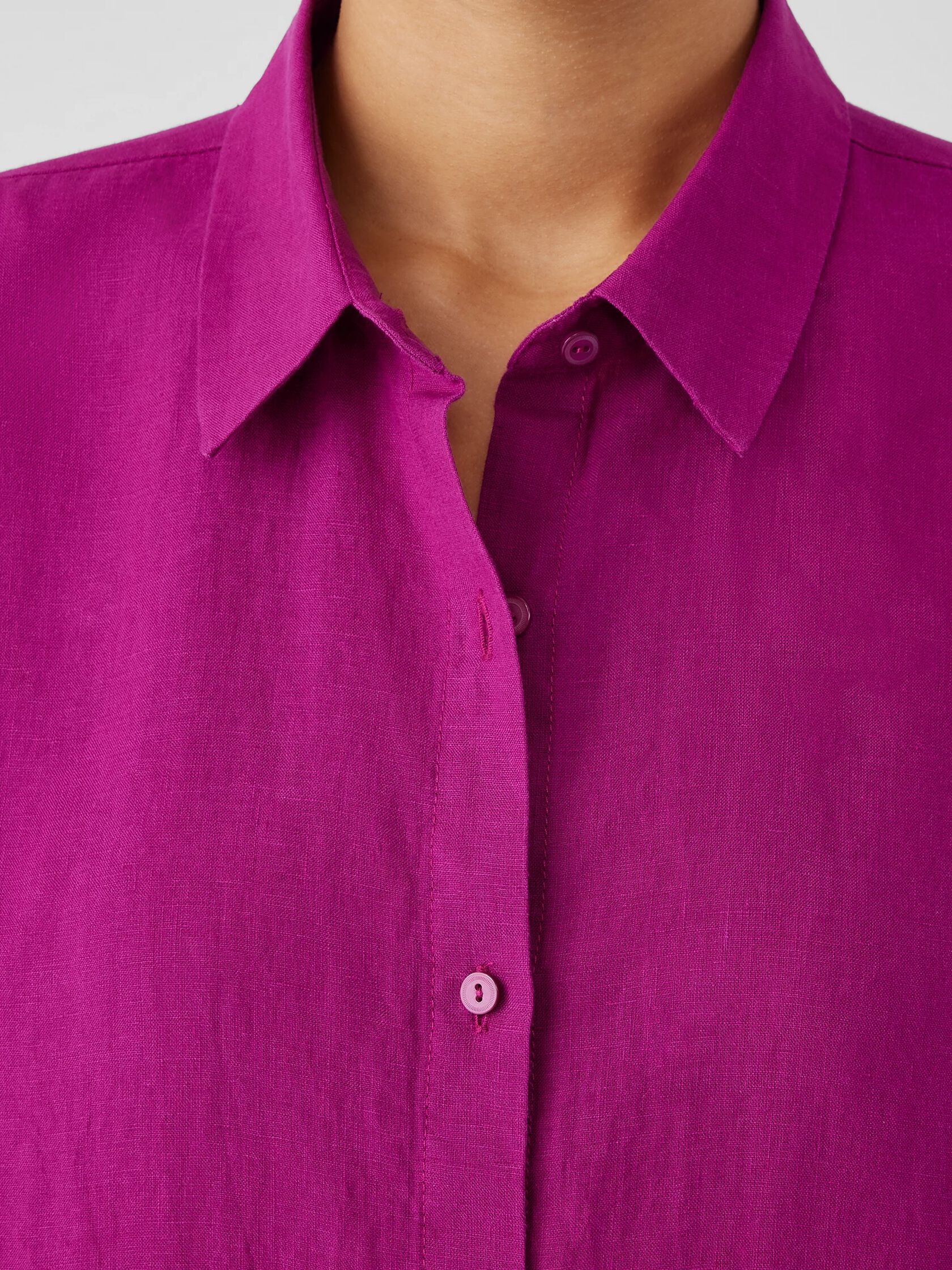 Organic Handkerchief Linen Classic Collar Shirt