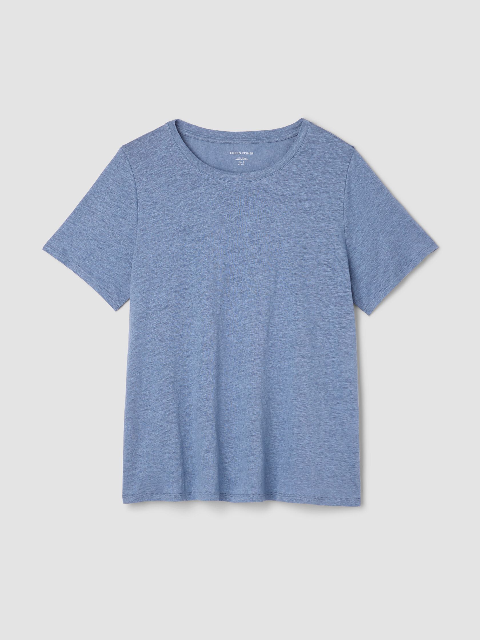 Organic Linen Jersey Crew Neck Tee
