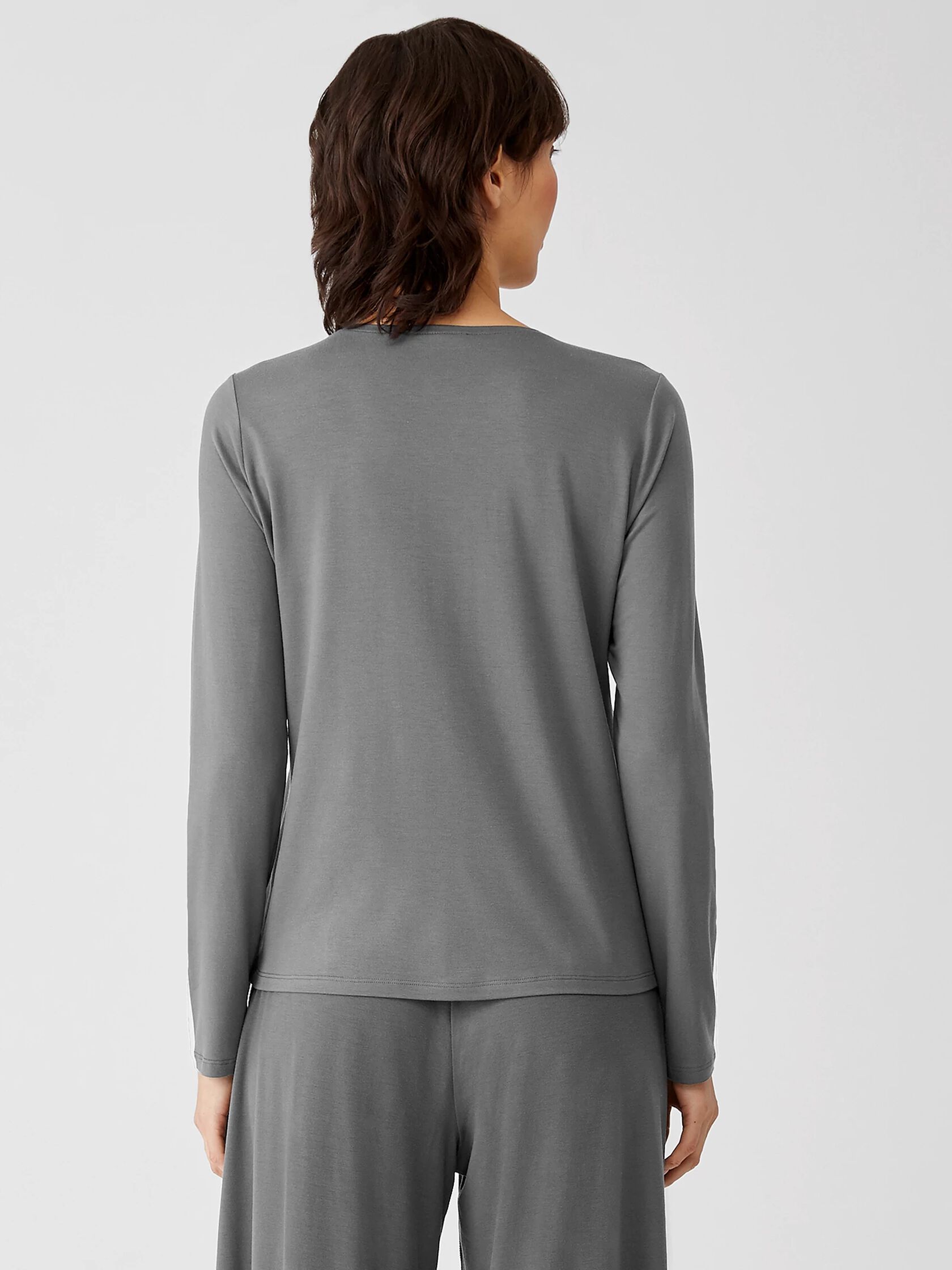 Fine Jersey Crew Neck Top