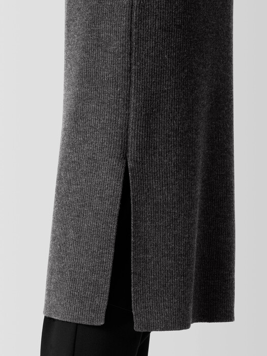 Merino Rib V-Neck Dress