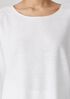 Organic Linen Cotton Jewel Neck Box-Top