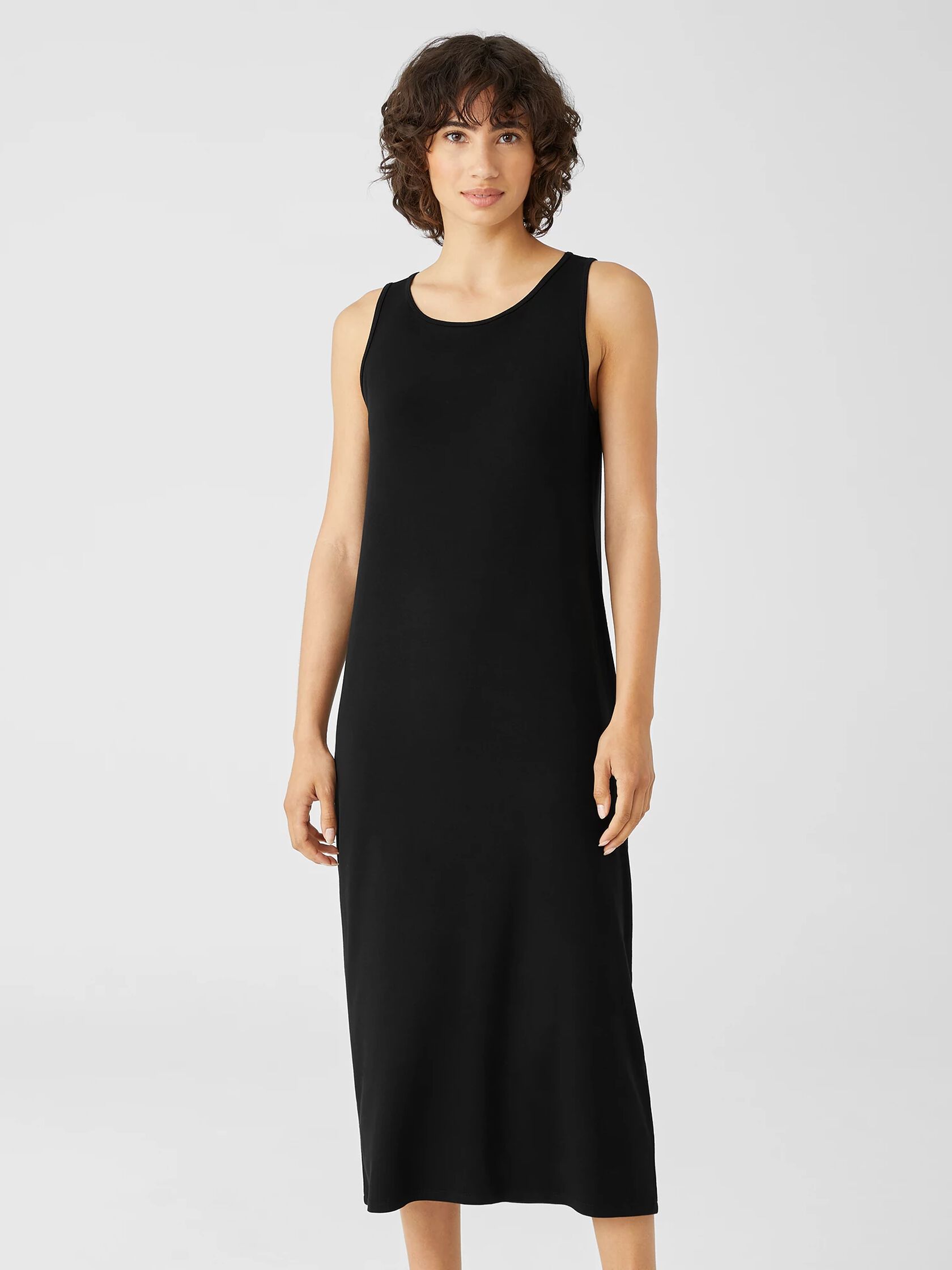 Stretch Jersey Knit Tank Dress | EILEEN FISHER