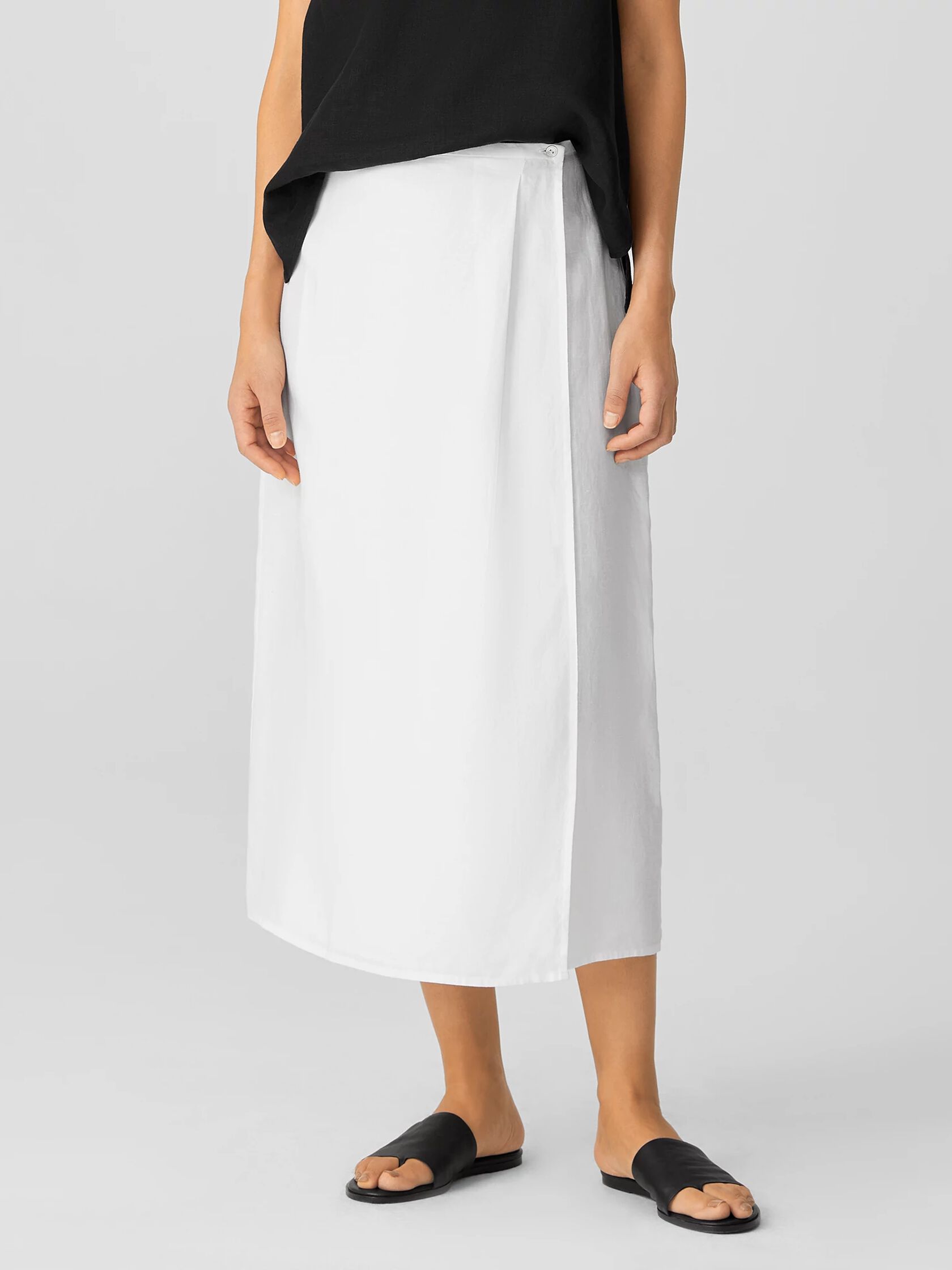 Organic Linen Wrap Skirt