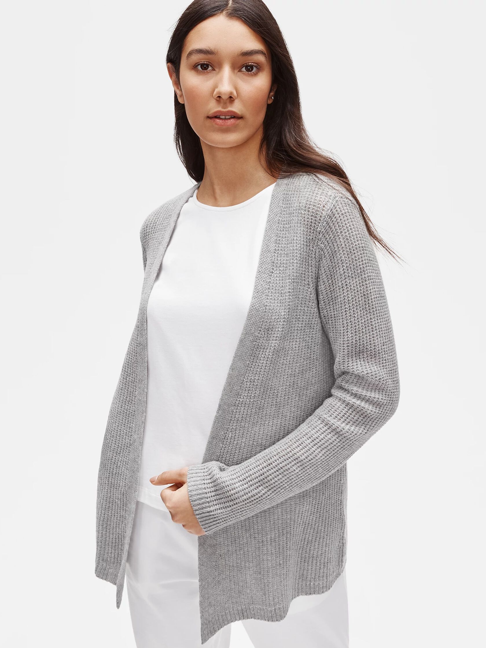 Italian Cashmere Straight Cardigan