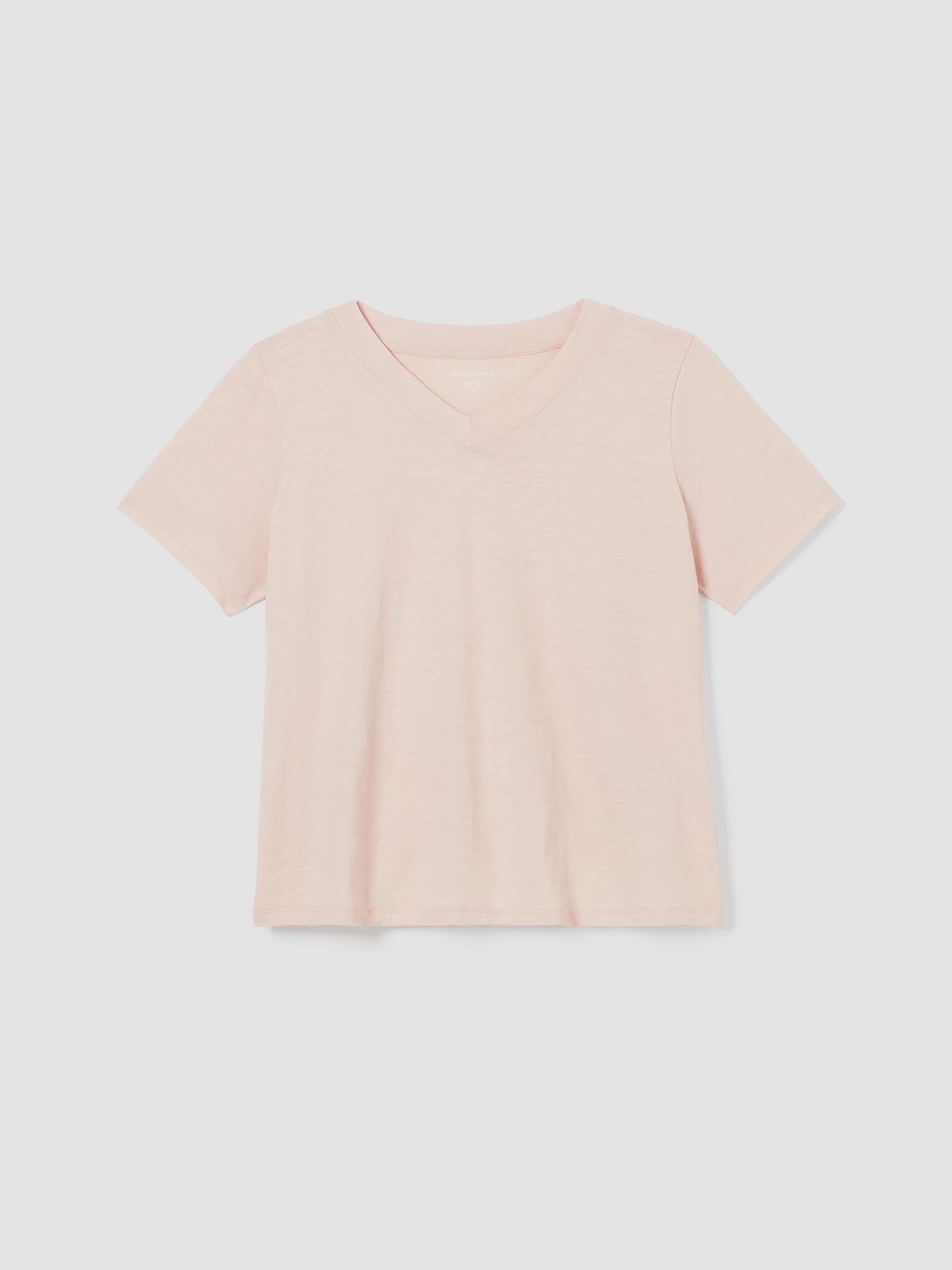 Organic Cotton Slub V-Neck Tee