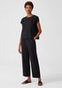 Silk Georgette Crepe Square Top