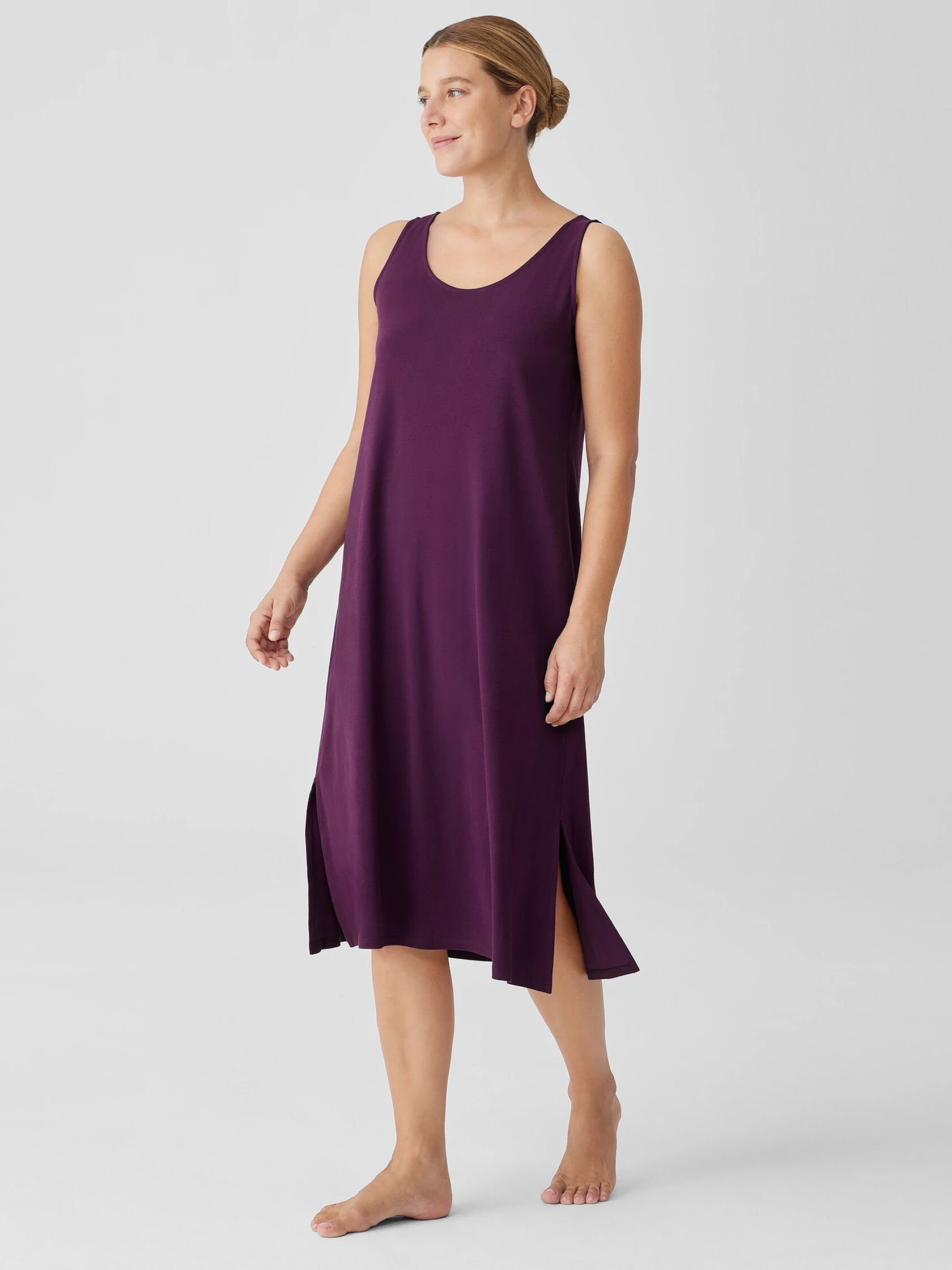 Organic Cotton Interlock Tank Sleep Dress