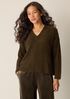 Chenille Blend V-Neck Top