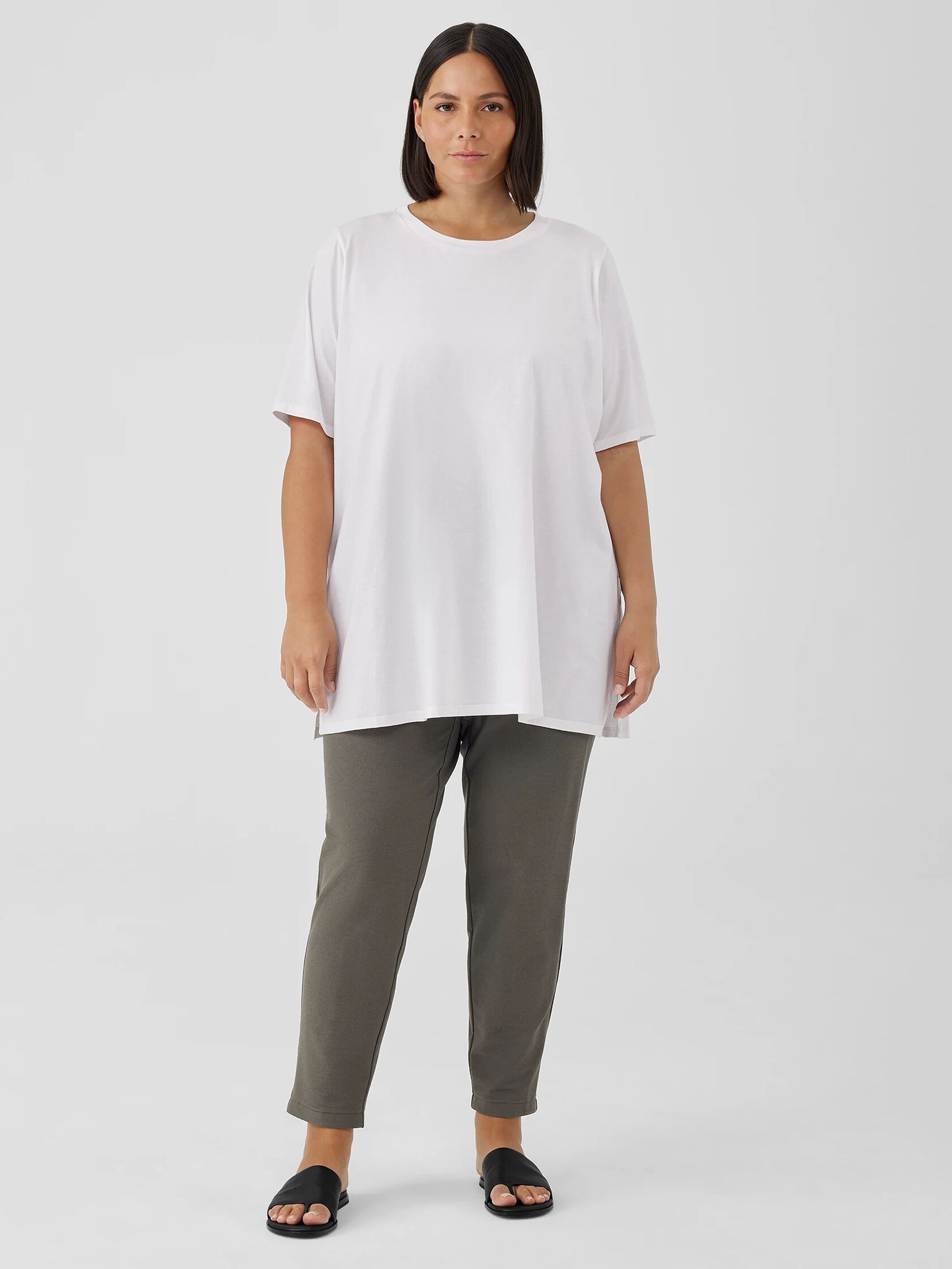 Organic Pima Cotton Jersey Long Tee