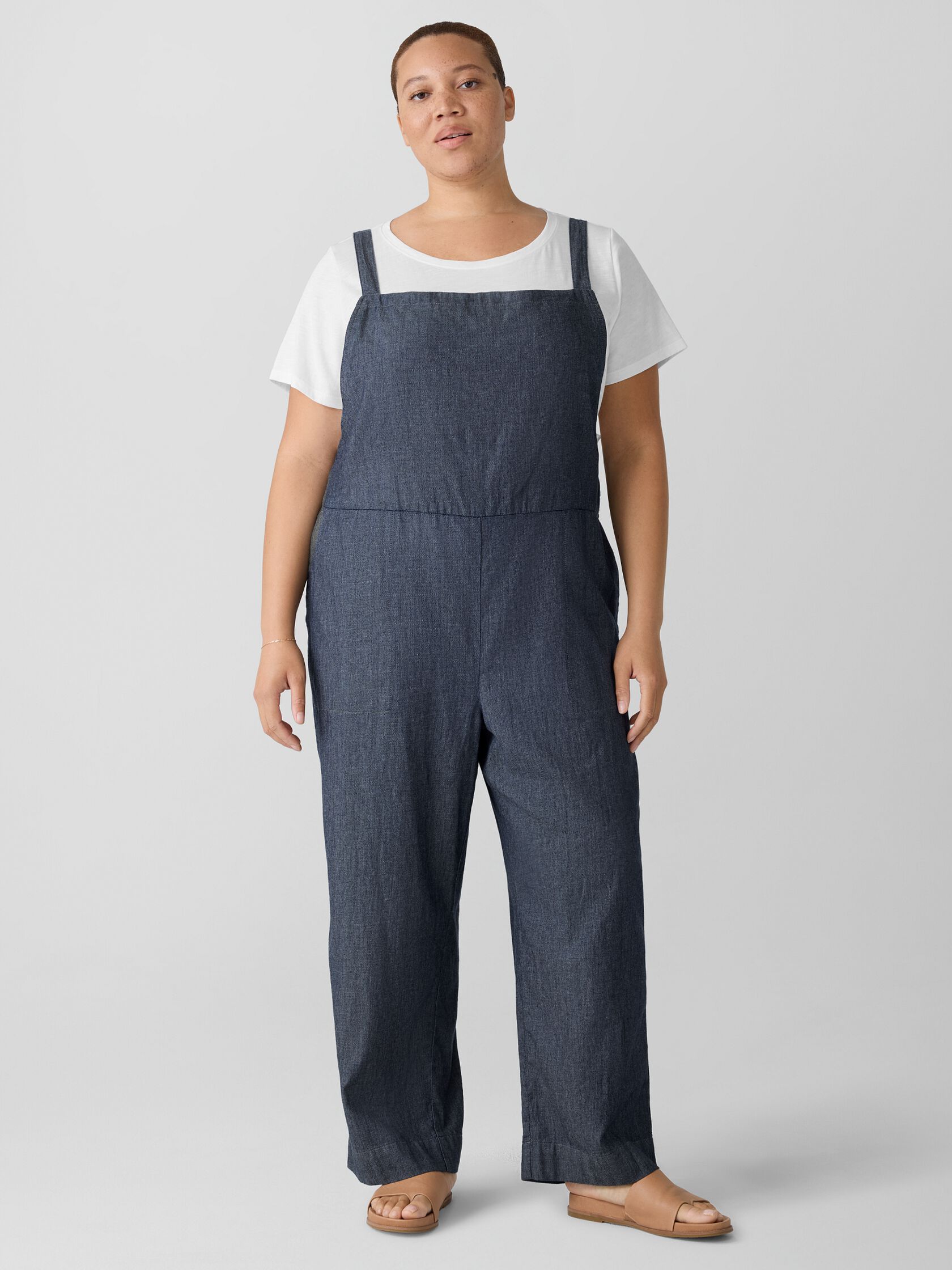 Airy Organic Cotton Twill Overalls