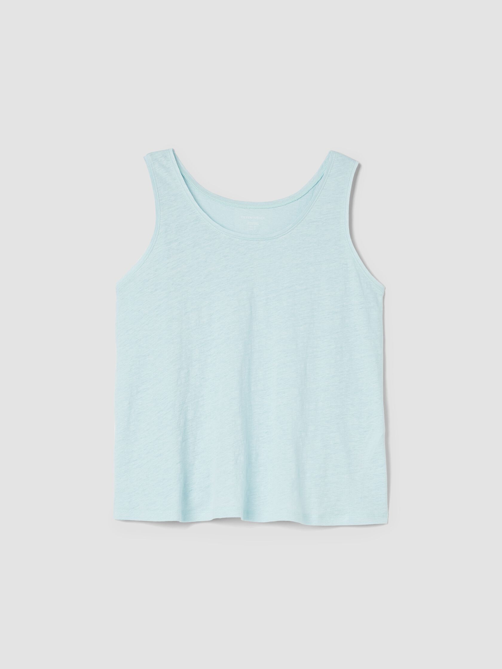 Organic Linen Jersey Scoop Neck Tank