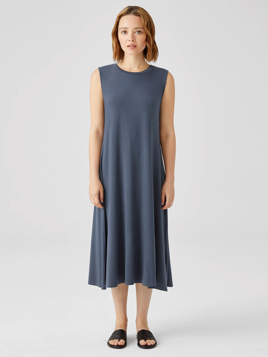 Fine Jersey Crew Neck Dress