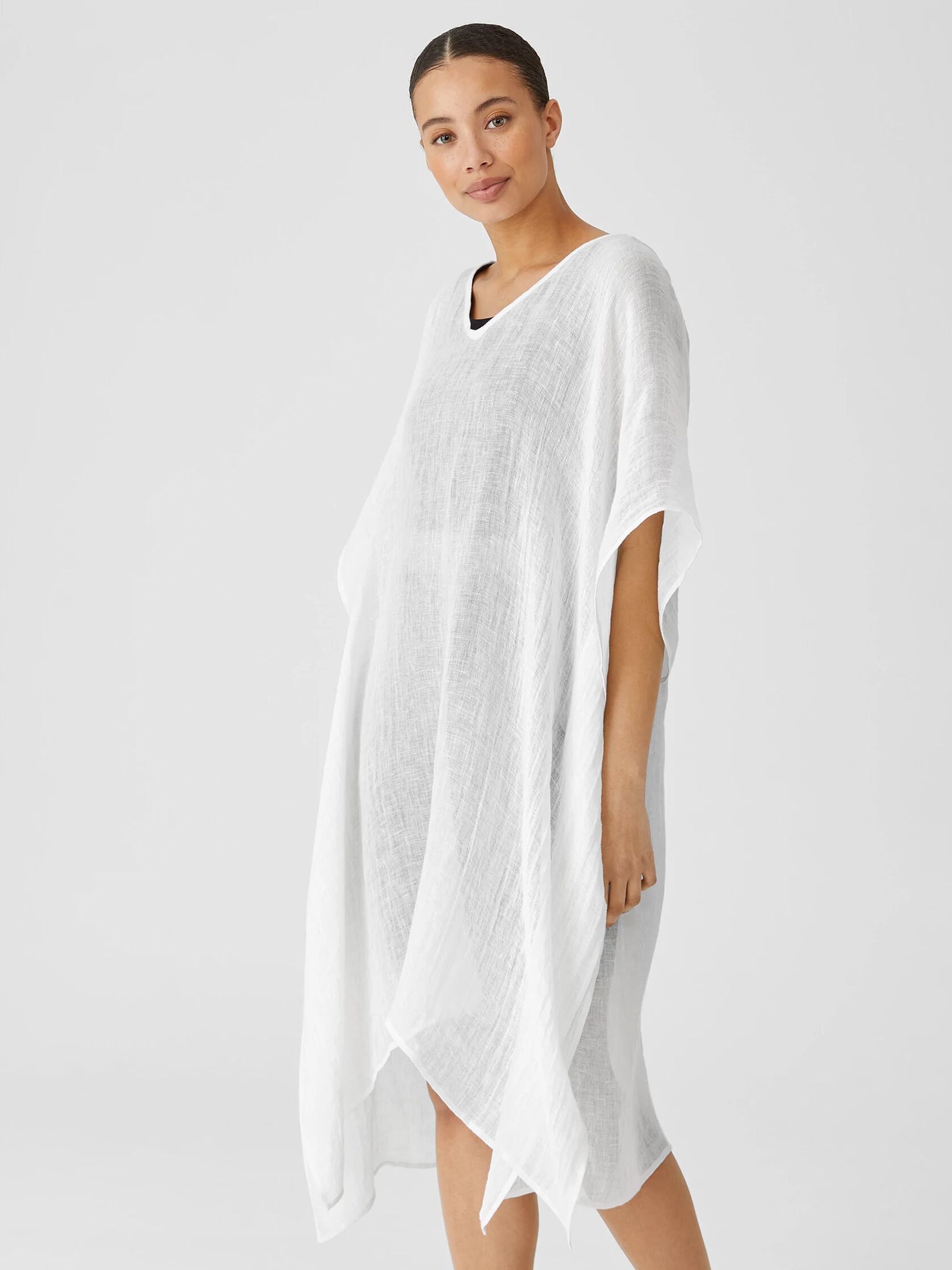 Organic Linen Gauze Caftan