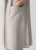 Lightweight Boiled Wool Shawl Collar Vest in Regenerative Wool