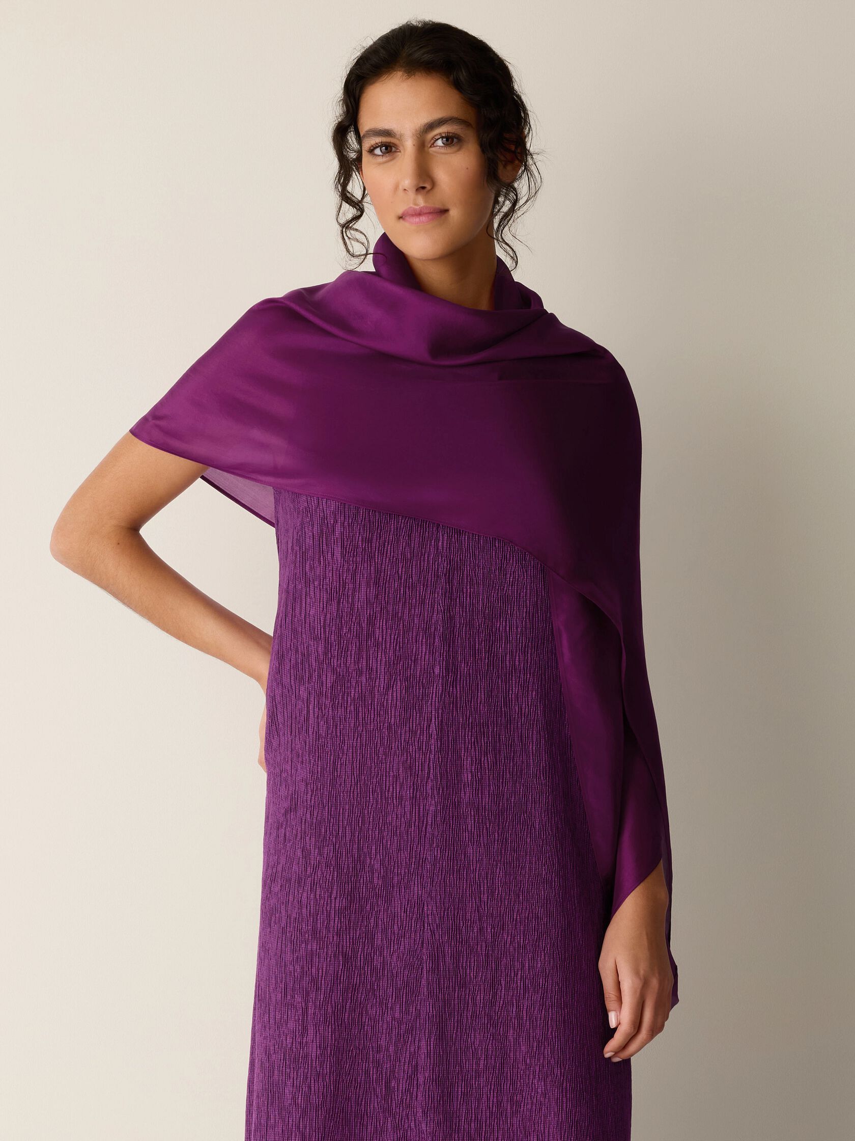 Washed Organic Silk Scarf