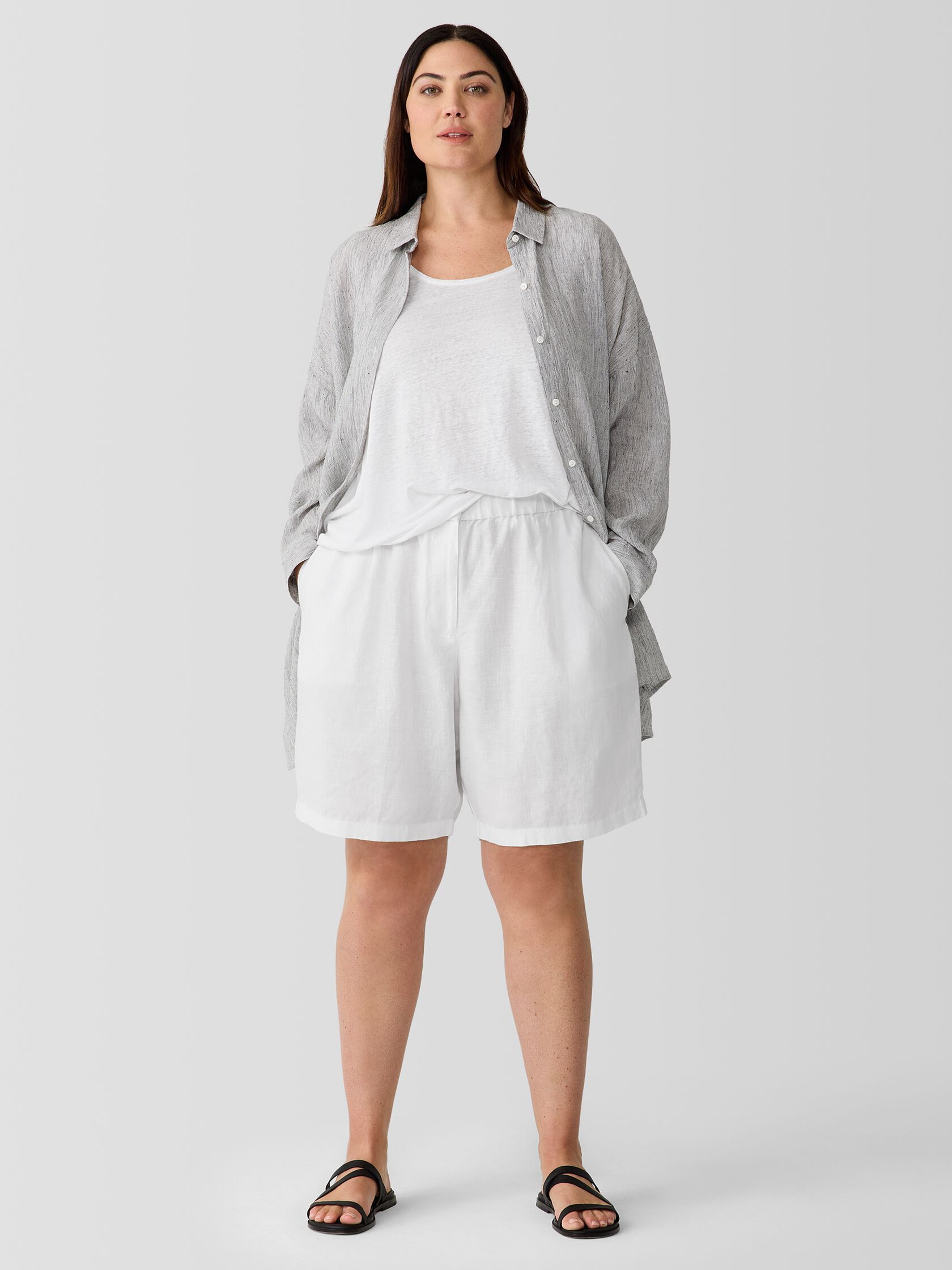 Organic Linen Shorts