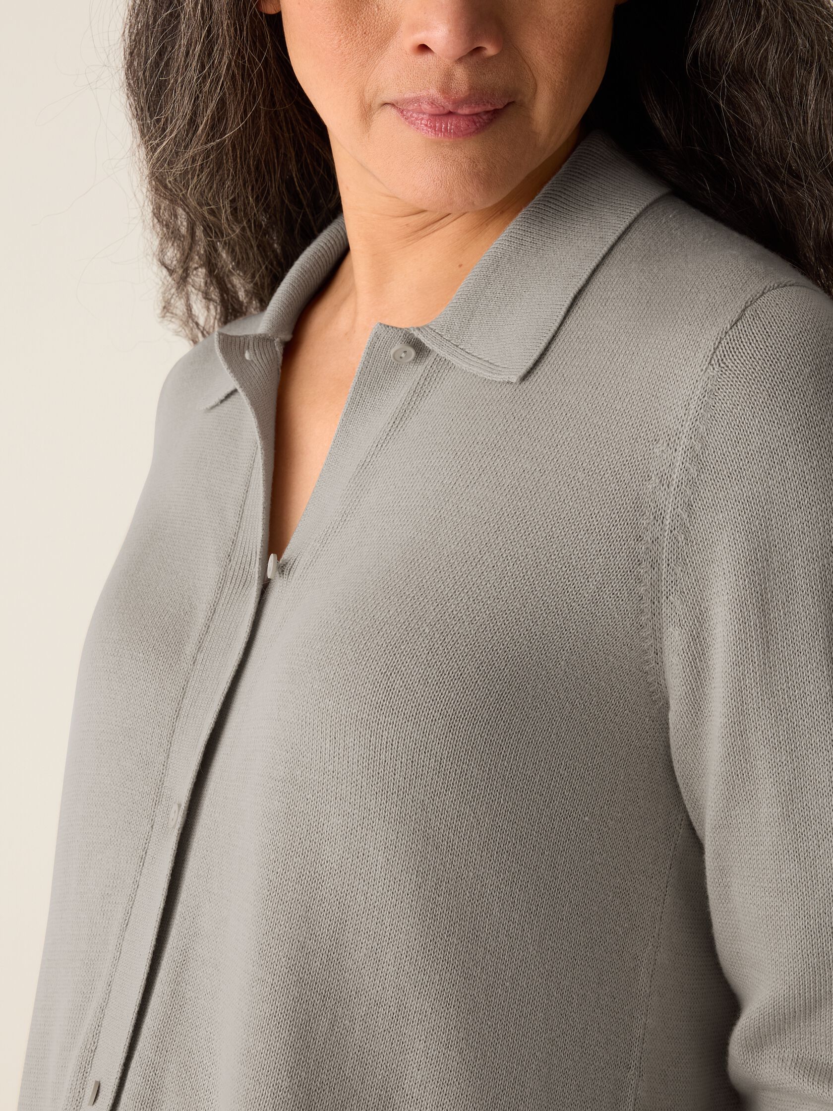 Peruvian Cotton Blend Long Cardigan