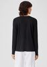 Organic Linen Jersey Crew Neck Top