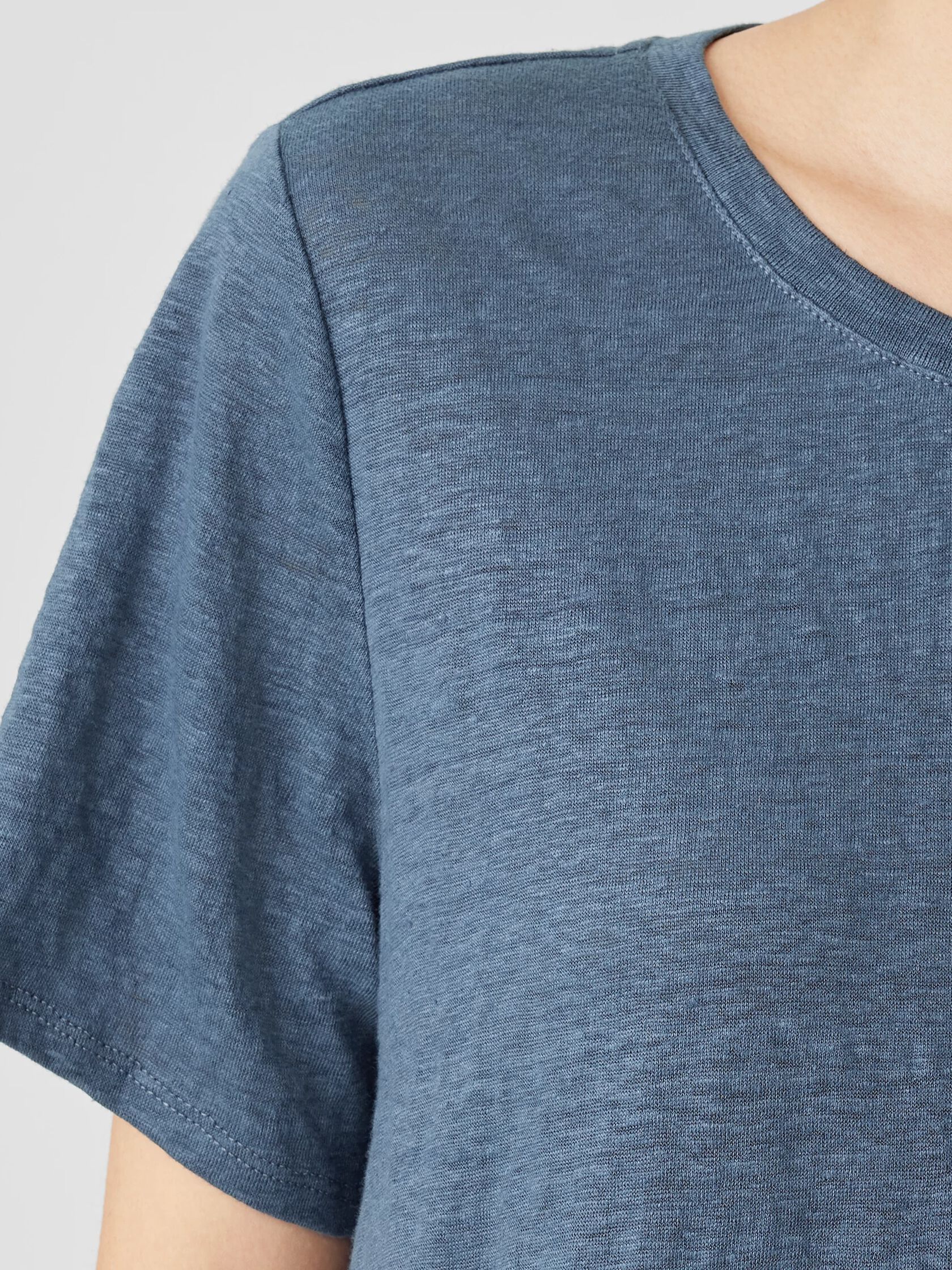 Organic Linen Jersey Crew Neck Tee