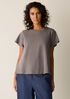 Organic Cotton Slubby Jersey Crew Neck Tee