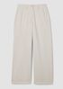 Garment-Dyed Utility Cotton Wide-Leg Pant