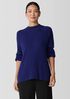 Peruvian Cotton Blend Funnel Neck Top