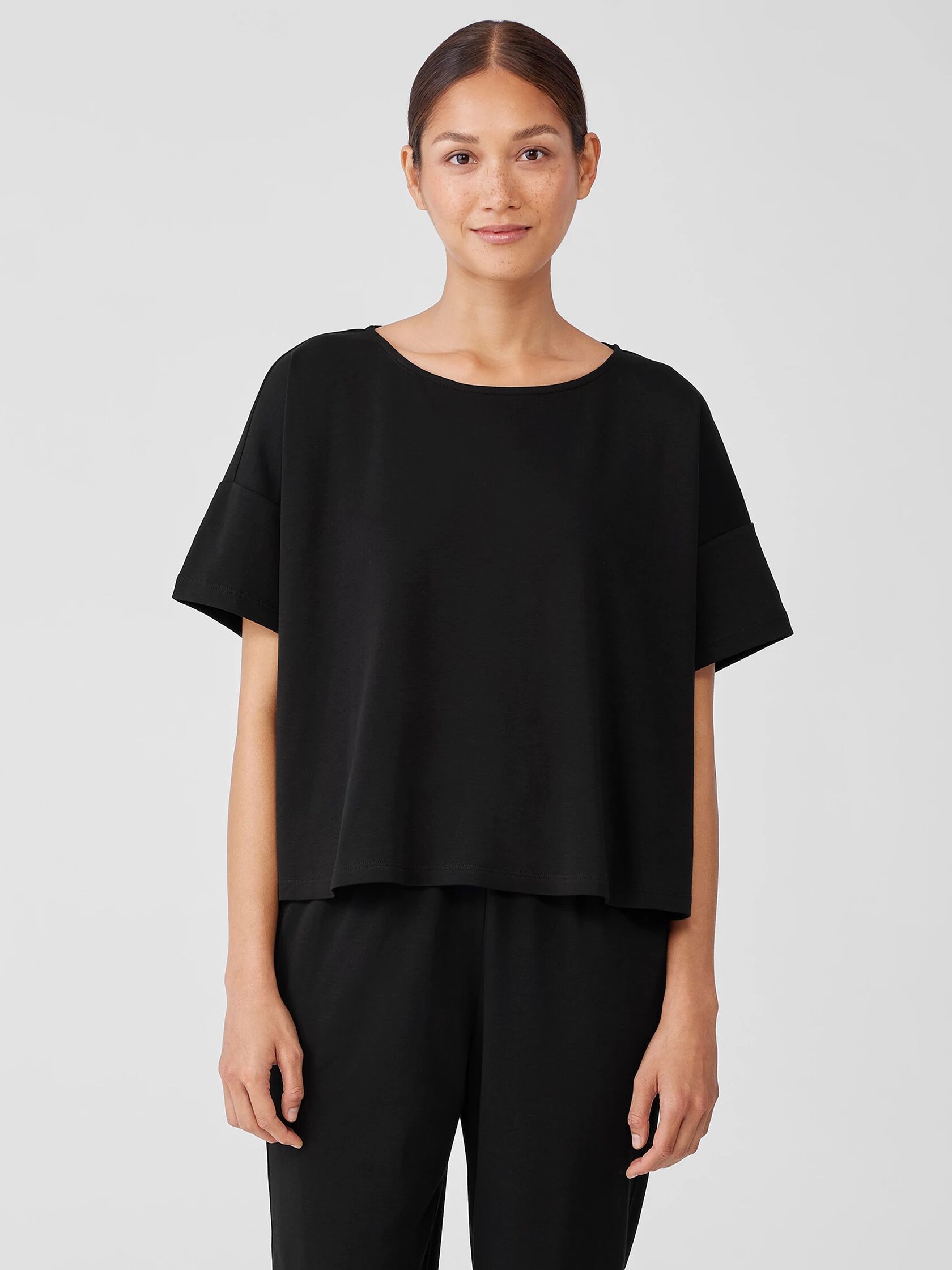 Organic Cotton Interlock Sleep Tee | EILEEN FISHER