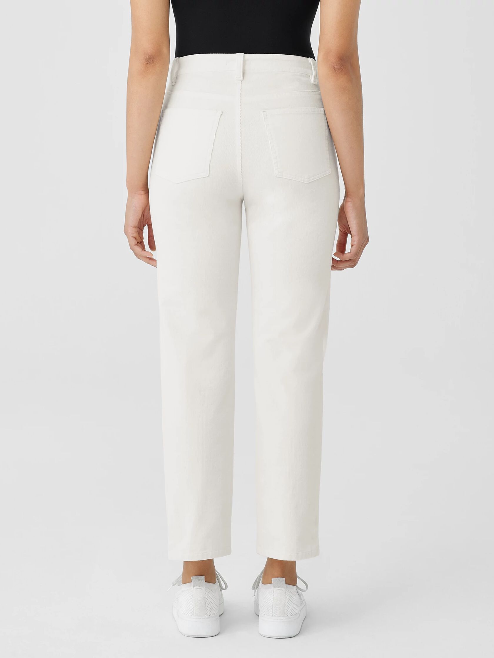 Organic Cotton Stretch Corduroy Straight Pant