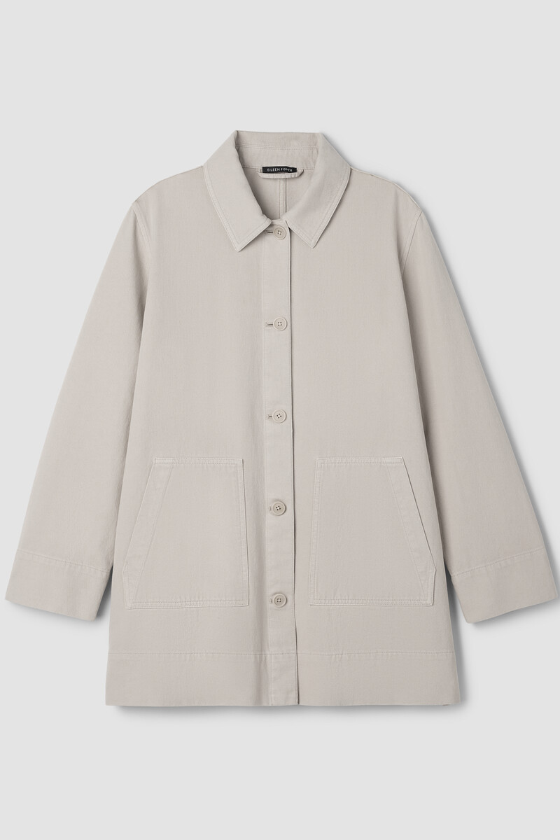 Garment-Dyed Utility Cotton Classic Collar Long Jacket Garment-Dyed Utility Cotton Classic Collar Long Jacket