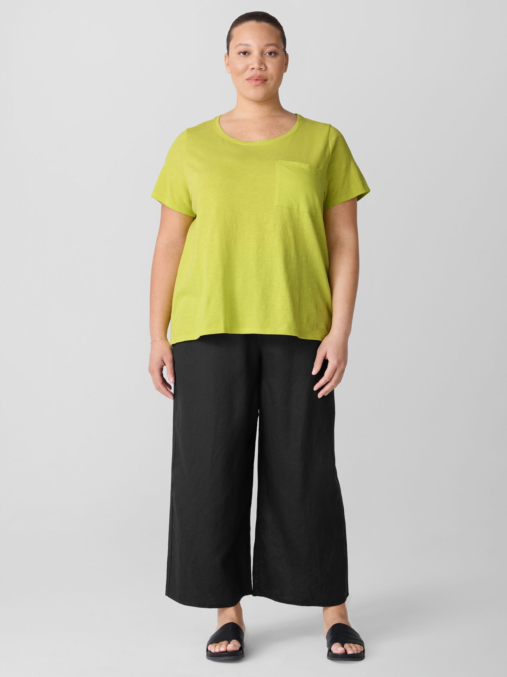 Organic Cotton Slubby Jersey Pocket Tee